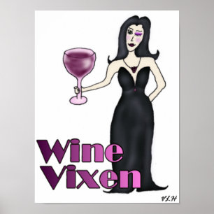 Póster Wine Vixen