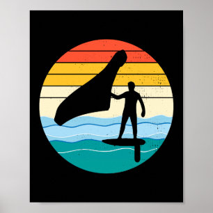 Póster Wing Foil Hydrofoil Surf Water Sport