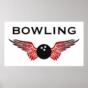 Póster winged bowling