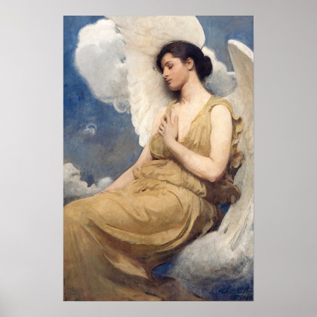 Póster Winged Figure , Famous painting (Frente)