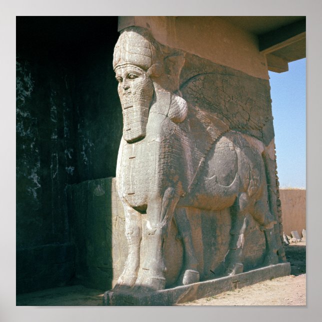 Póster Winged human-headed bull, Neo-Assyrian Period (Frente)