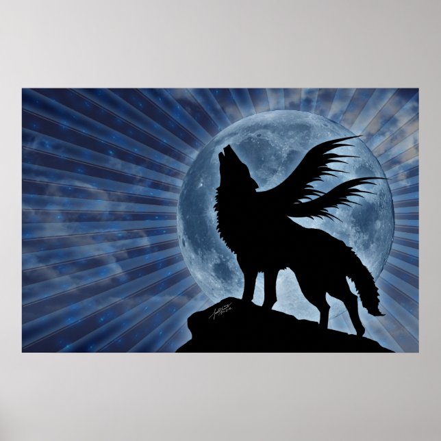 Póster Winged Wolf Poster (Frente)