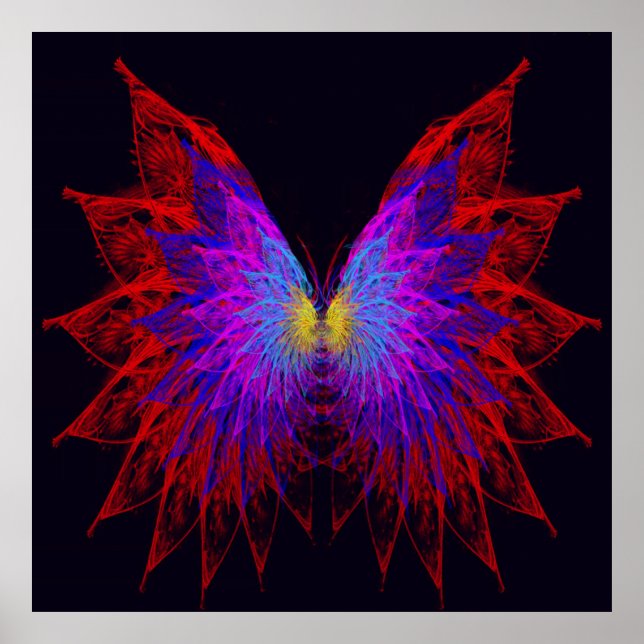 Póster Wings de mariposa (Frente)