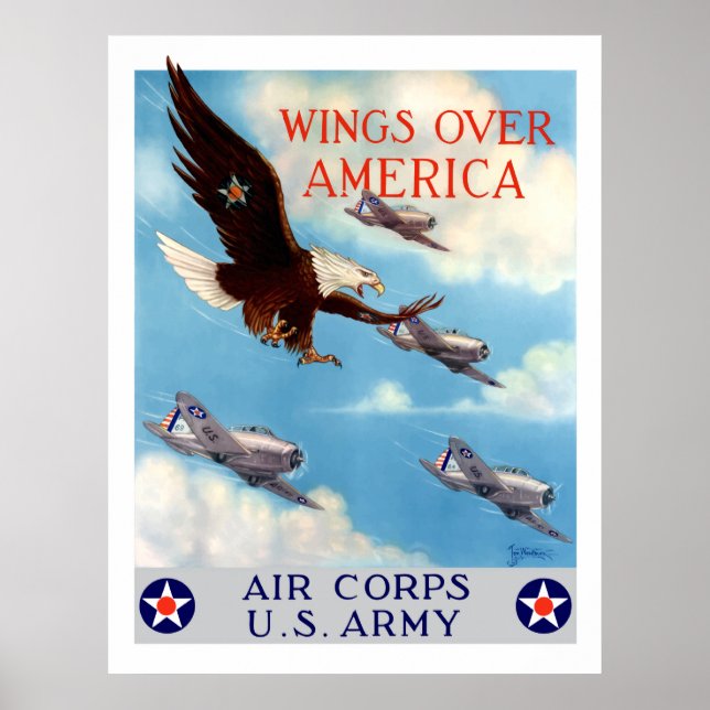 Póster Wings Over America -- Air Corps (Frente)