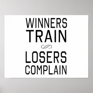 Póster Winners Train, Losers Complain