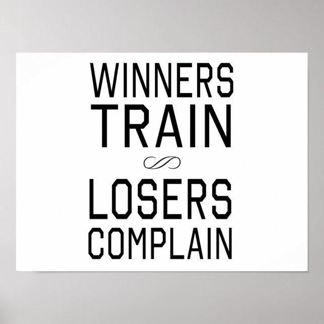 Póster Winners Train, Losers Complain (Frente)