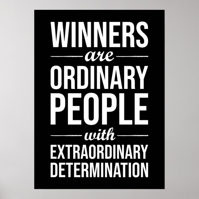 Póster Winners vs Ordinary People (Frente)