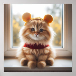 Póster Winnie, el Poster del gato V7 de Pooh