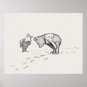 Póster Winnie the Pooh Sketch