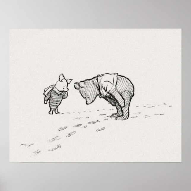 Póster Winnie the Pooh Sketch (Frente)