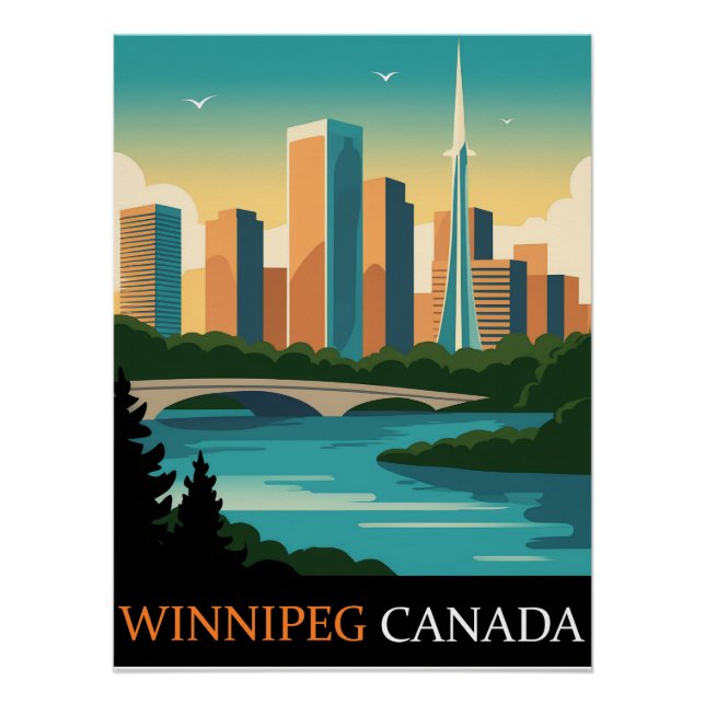 Póster Winnipeg Canada (Anverso)