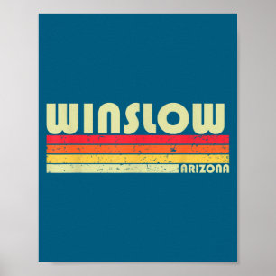 Póster Winslow Az Arizona Ciudad Divertida Regalo Raíces