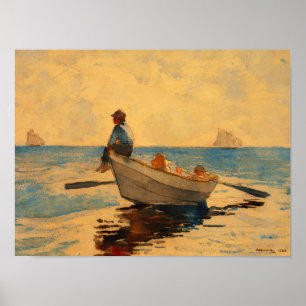 Póster Winslow Homer Boys en una historia