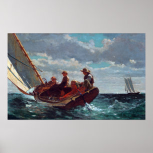 Póster Winslow Homer Breezing Up (A Fair Wind)