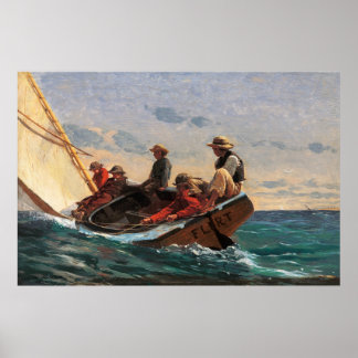 Póster Winslow Homer "Breezing Up (Un Viento Justo)"