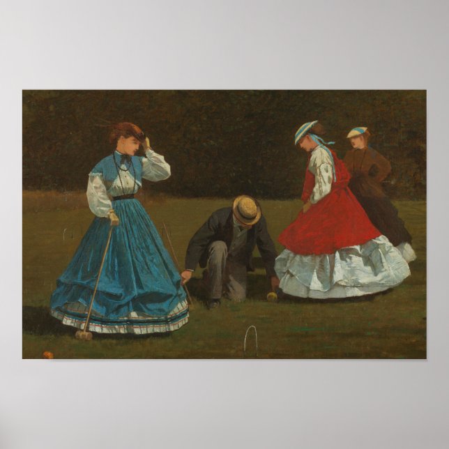 Póster Winslow Homer - Croquet Scene (Frente)