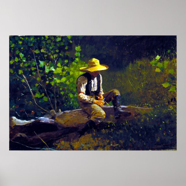 Póster Winslow Homer, el chico blanco (Frente)