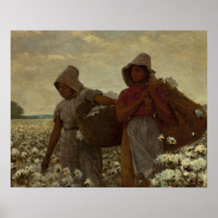 Póster Winslow Homer - Los esquiadores de algodón