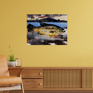 Póster Winslow Homer, pintura, Bass