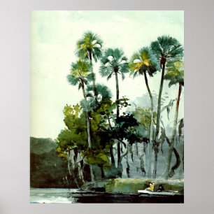 Póster Winslow Homer - Río Homosassa