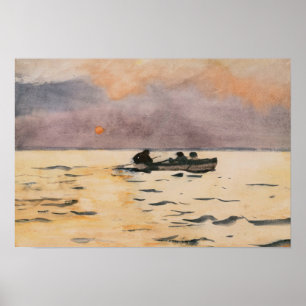 Póster Winslow Homer - Rowing Home