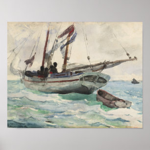 Póster Winslow Homer - Schooner - Nassau