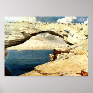 Póster Winslow Homer - Ventanas de vidrio