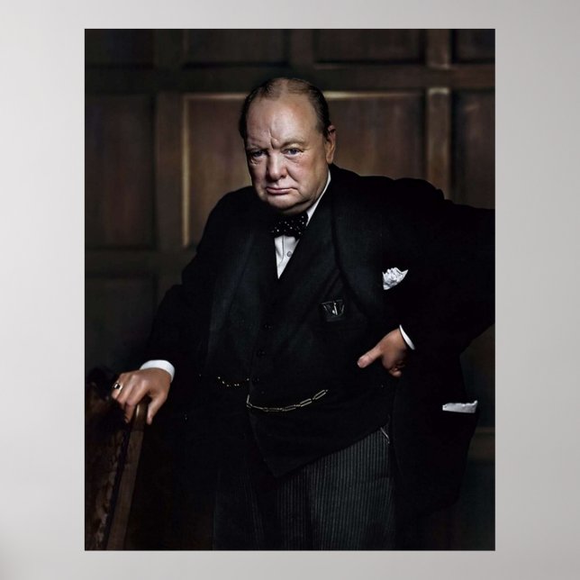 Póster Winston Churchill 1941 por Yousuf Karsh (Frente)