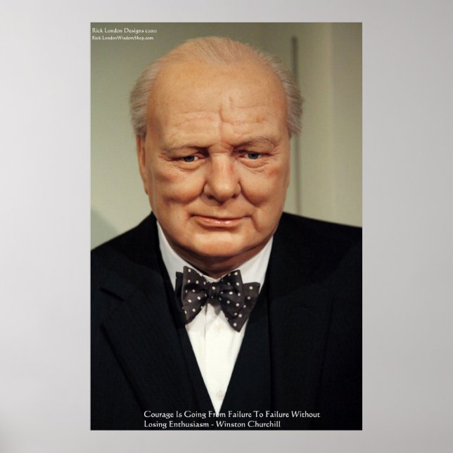 Póster Winston Churchill Failure Wisdom Cita Poster (Frente)