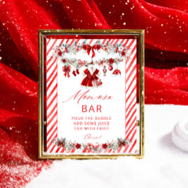 Póster Winter Baby Clothes Chica Baby Shower Momosa Bar