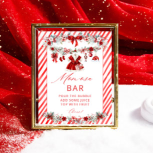 Póster Winter Baby Clothes Chica Baby Shower Momosa Bar