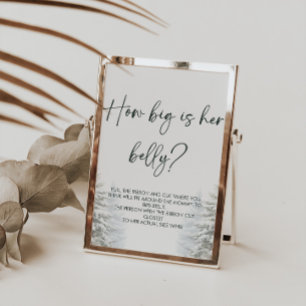 Póster Winter Baby Shower Qué Grande Es Su Rótulo De Jueg