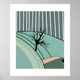 Póster Winter Calm – Minimal Seasonal Poster by Sklines