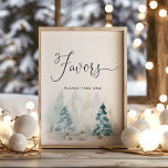 Póster Winter Christmas baby ducha Favors<br><div class="desc">La ducha de invierno favorece al Poster. Elementos coincidentes disponibles.</div>