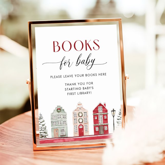 Póster Winter Christmas Baby Shower Books for Baby (Subido por el creador)