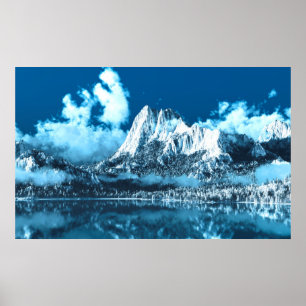 Póster Winter Cliffs
