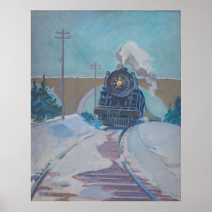 Póster Winter Express - Escena de tren de Kulhanek (1968)