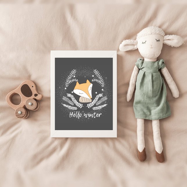 Póster Winter Fox Nursery (Subido por el creador)