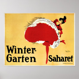 Póster Winter Garten Saharet Cabaret Dancer Old Theater
