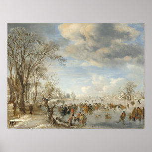 Póster Winter Holland - Aert van der Neer Fine Art Poster