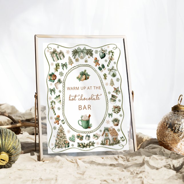 Póster Winter Hot Chocolate Bar Baby Shower (Subido por el creador)
