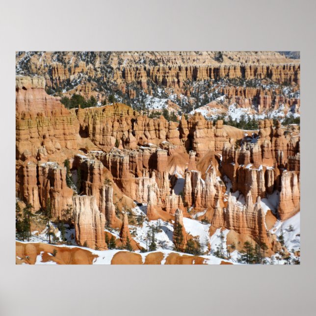 Póster Winter in Bryce Canyon, Sunset Point, print (Frente)