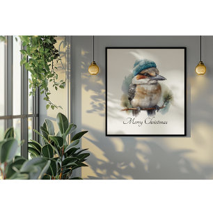 Póster Winter Kookaburra Deseos, personalizado