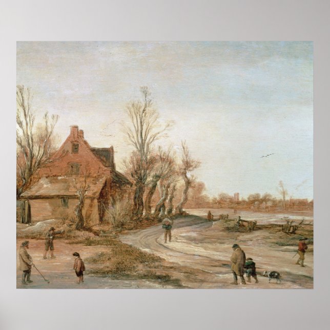 Póster Winter Landscape, 1623 (Frente)