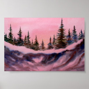 Póster Winter Landscape Mini-Poster