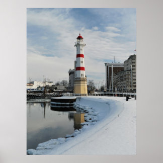 Póster Winter Lighthouse