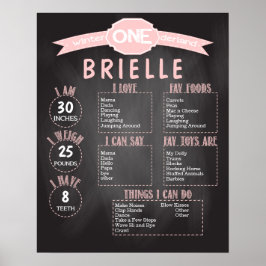 Póster Winter ONEderland 16x20 Plantilla Primer cumpleaño