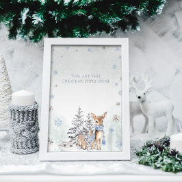 Póster Winter ONEderland Your Text