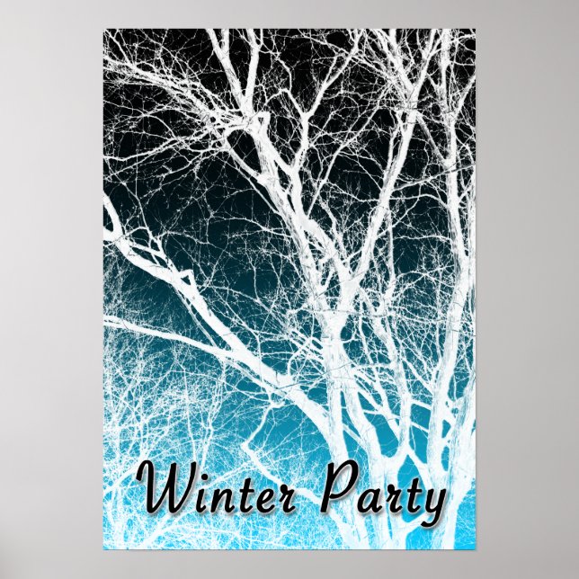 Póster winter party : ghost tree (Frente)