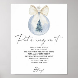 Póster Winter puso un anillo en el poster del juego